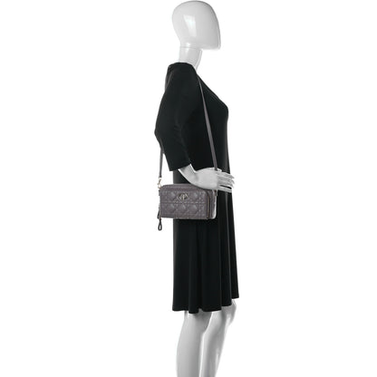 Christian Dior Supple Calfskin Caro Double Pouch Warm Taupe 2 of 10