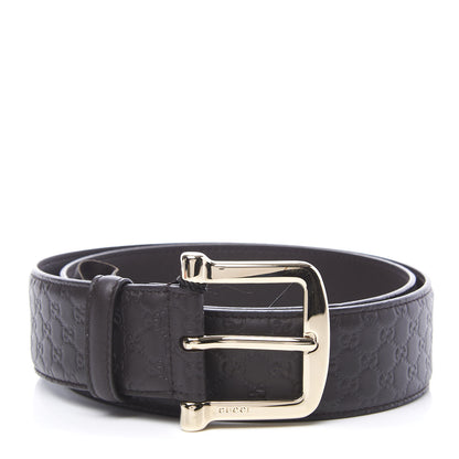 Gucci Soft Microguccissima Margaux Calfskin Belt 85 34 Testa di Moro 1 of 6