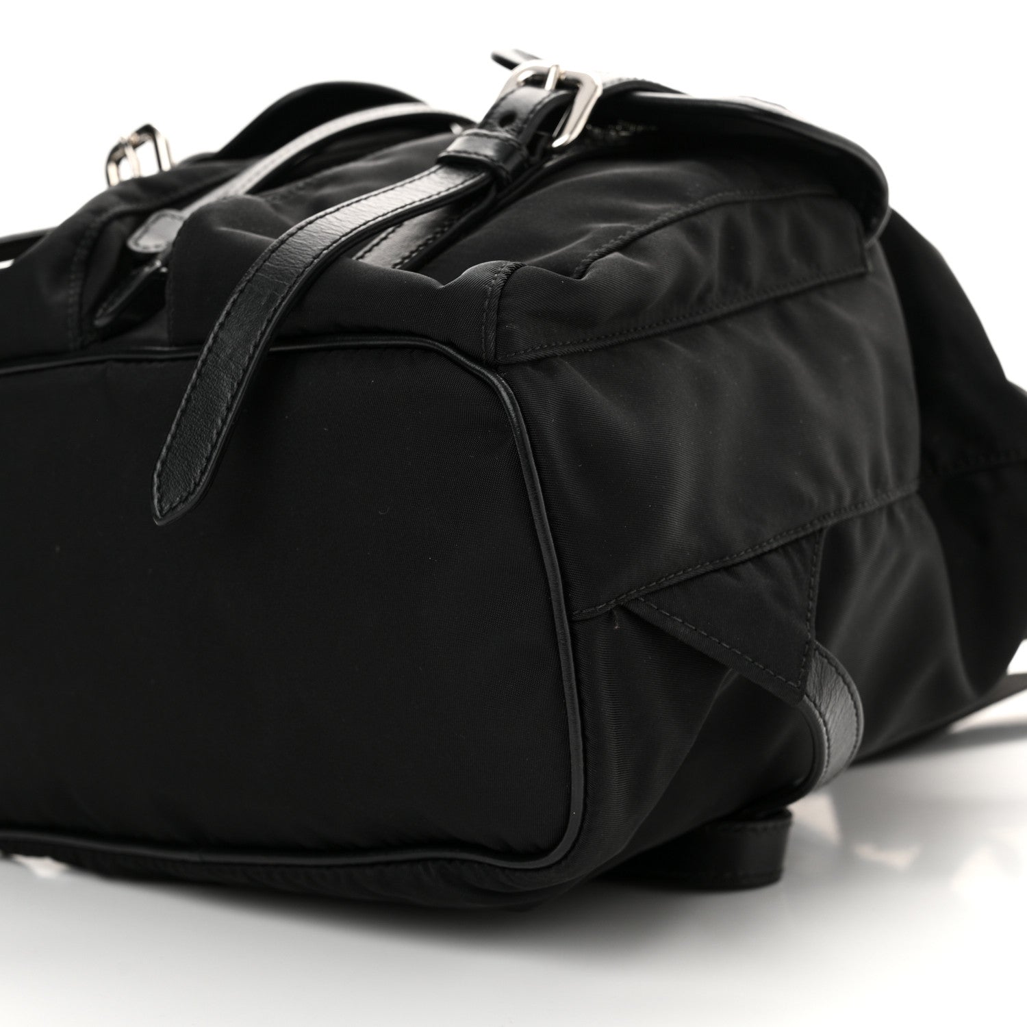 Prada Tessuto Nylon Vitello Backpack Black 10 of 12