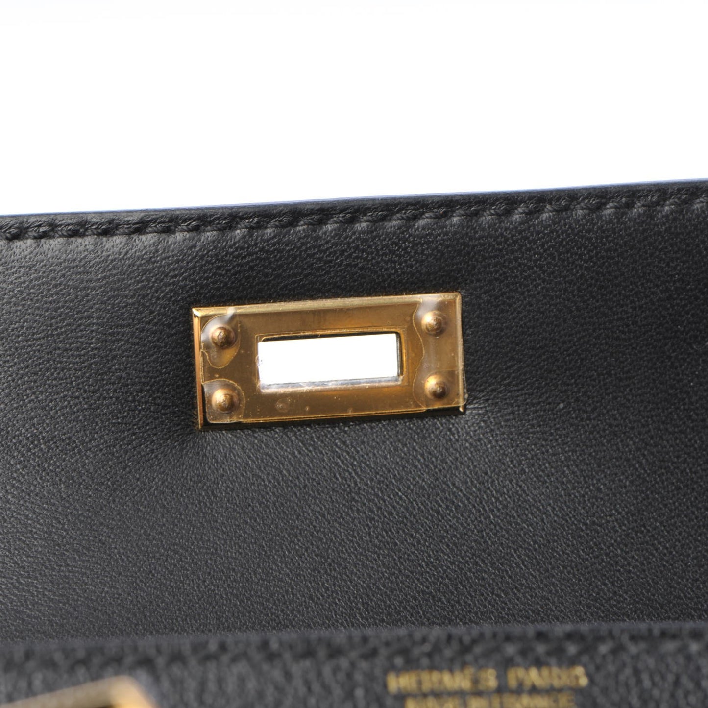 Chevre Chandra Mini Kelly Sellier 20 Black