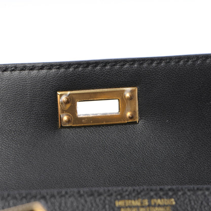 Hermes Chevre Chandra Mini Kelly Sellier 20 Black 22 of 26
