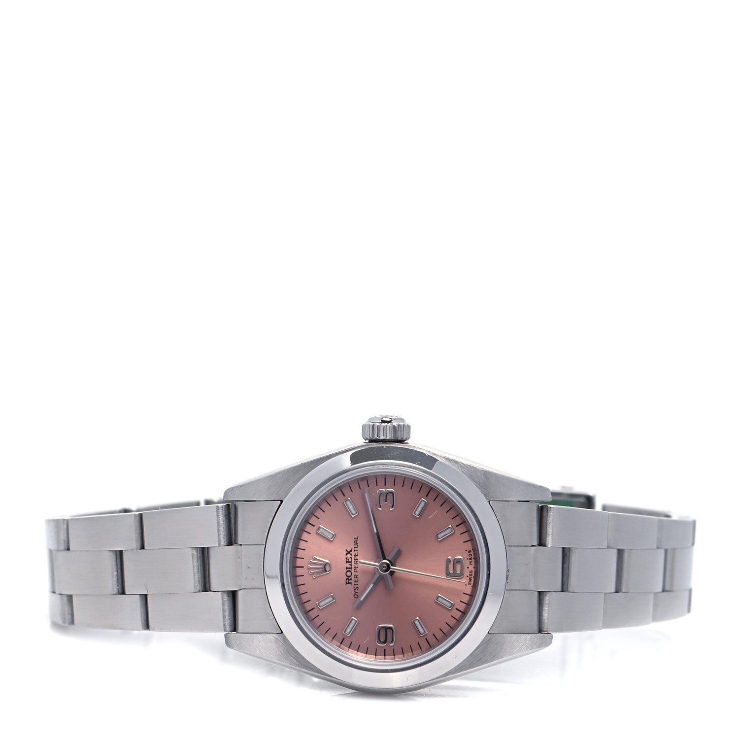 Rolex Stainless Steel 24mm Oyster Perpetual Watch Pink 76080 2 of 4
