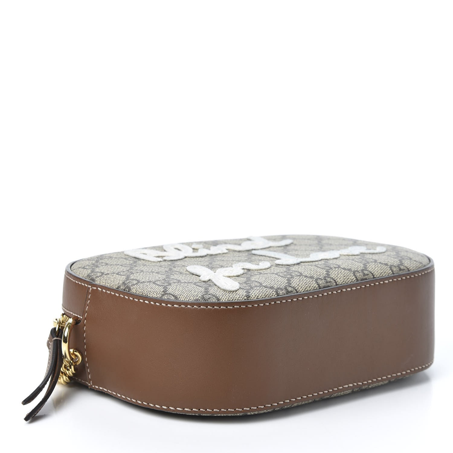 Gucci GG Supreme Monogram Blind For Love Embroidered Mini Chain Shoulder Bag Beige Tuscany 3 of 9