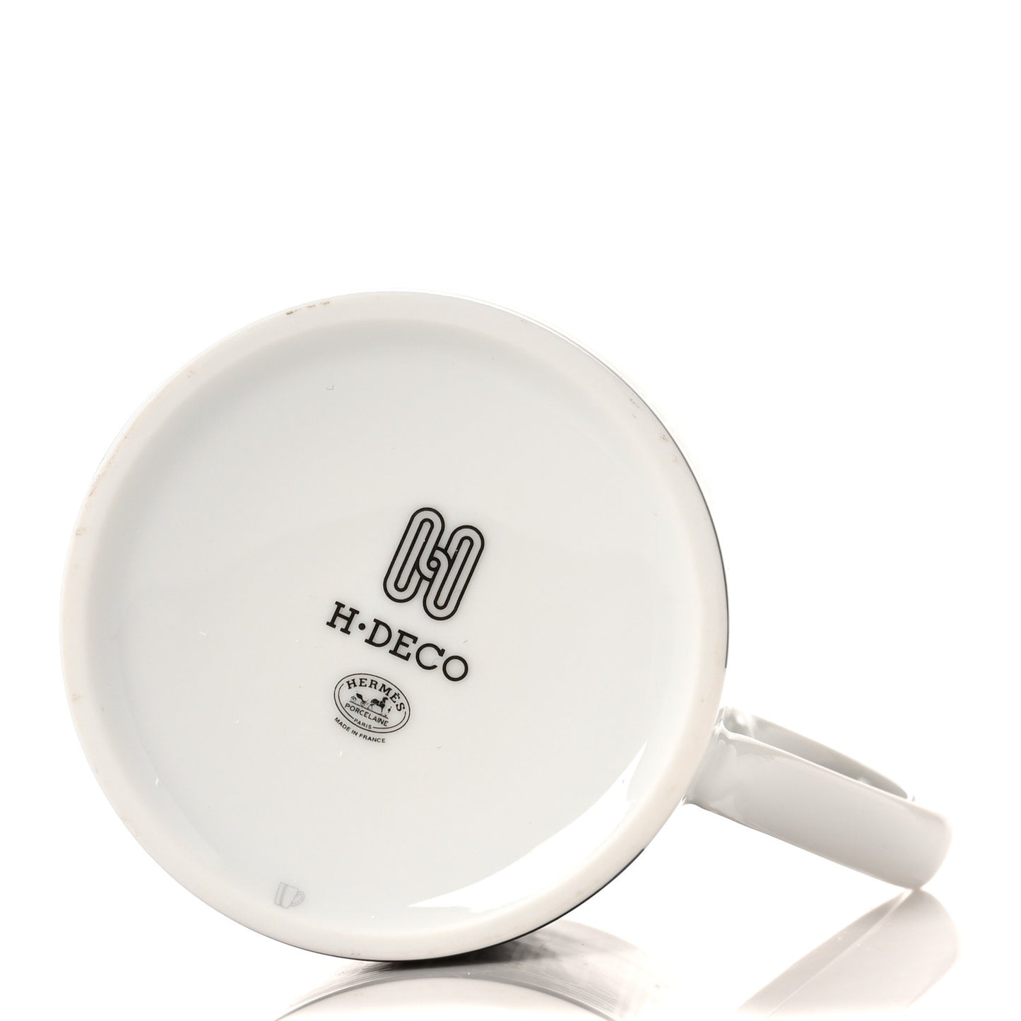 Porcelain H Deco Mug N°2 Black