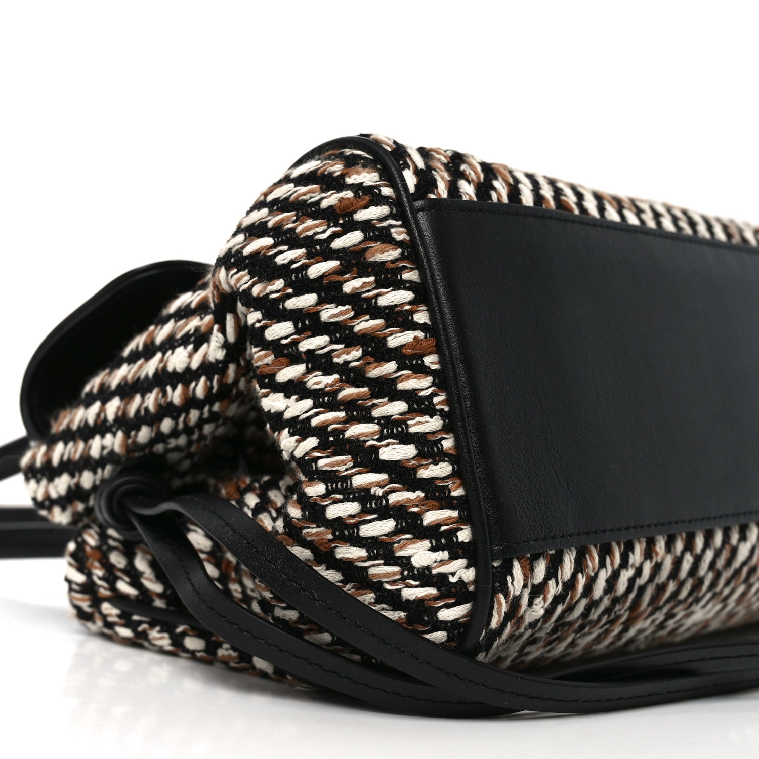 Chanel Tweed Calfskin Urban Essentials Small Shopping Bag Black Multicolor 8 of 10