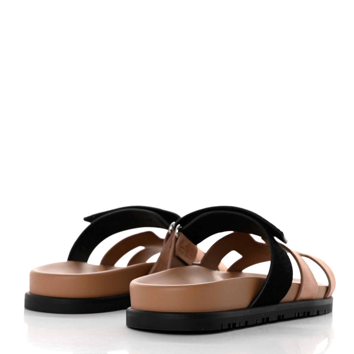 Suede Goatskin Womens Chypre Sandals 36 Rose Perle Black