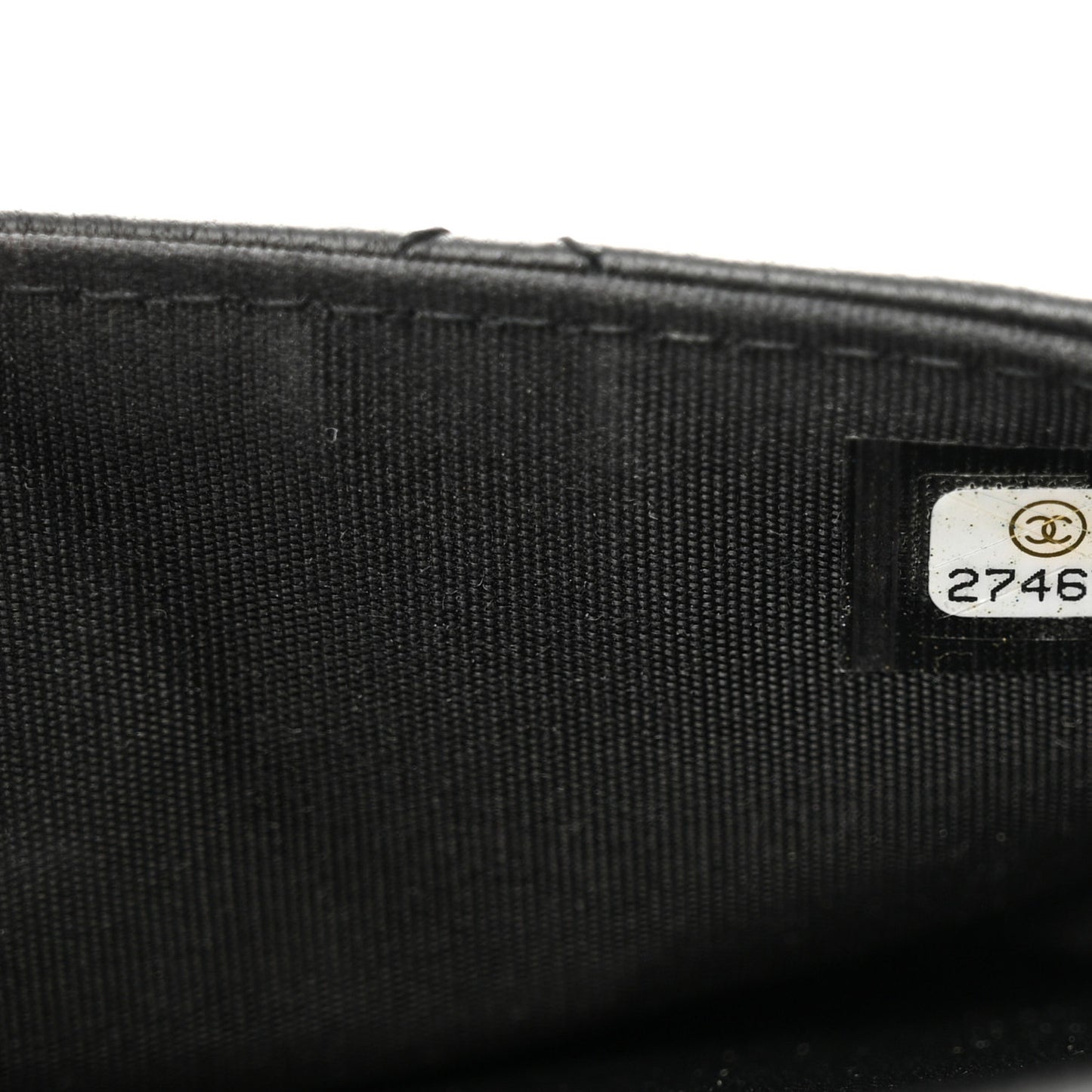 Lambskin Quilted Square Front Pocket Clutch With Chain Black