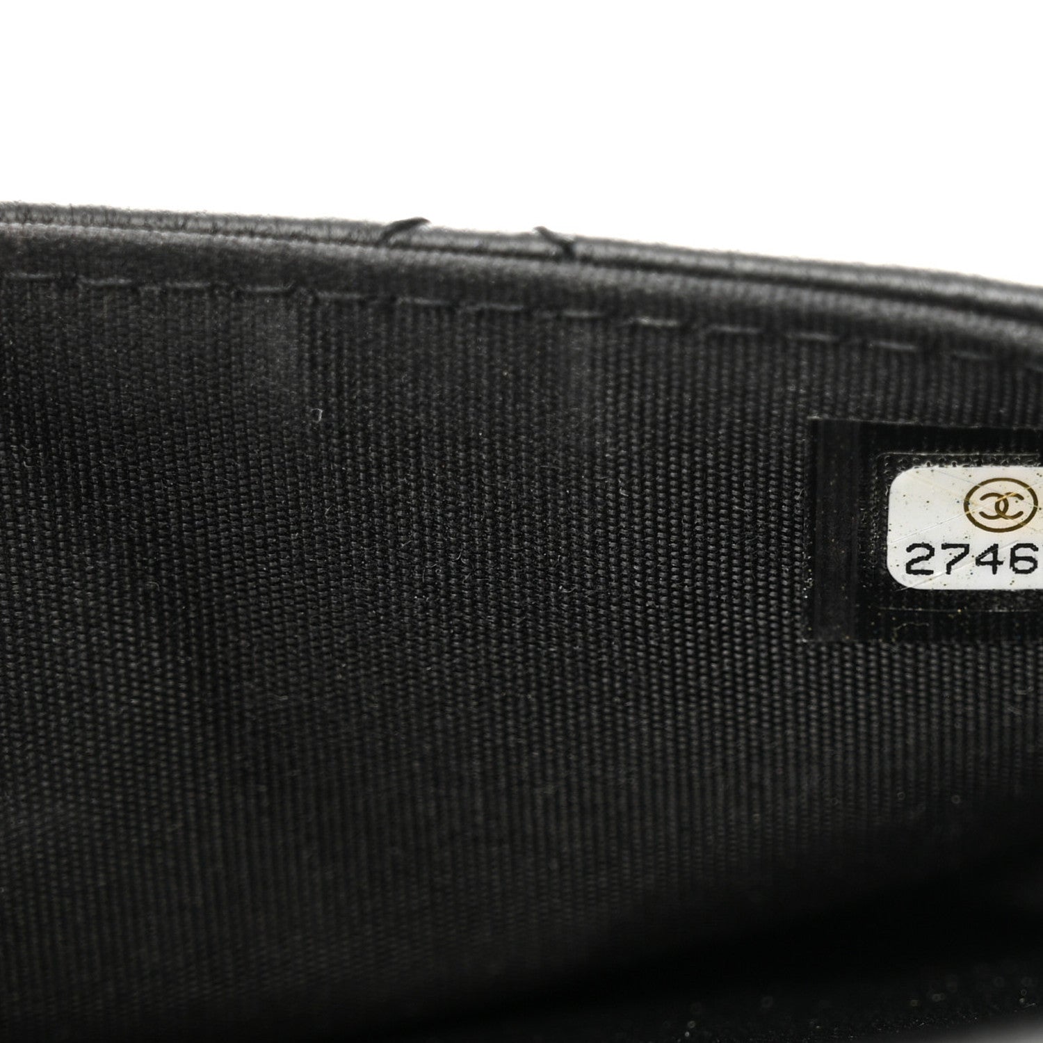 Chanel Lambskin Quilted Square Front Pocket Clutch With Chain Black 7 of 14