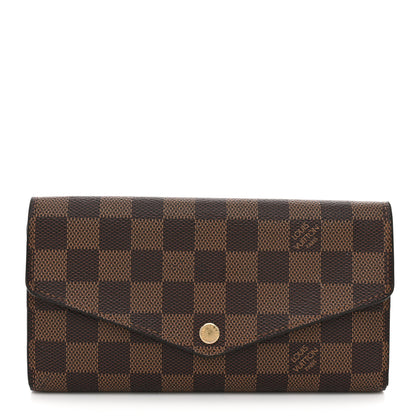 Louis Vuitton Damier Ebene Sarah Wallet NM 1 of 8