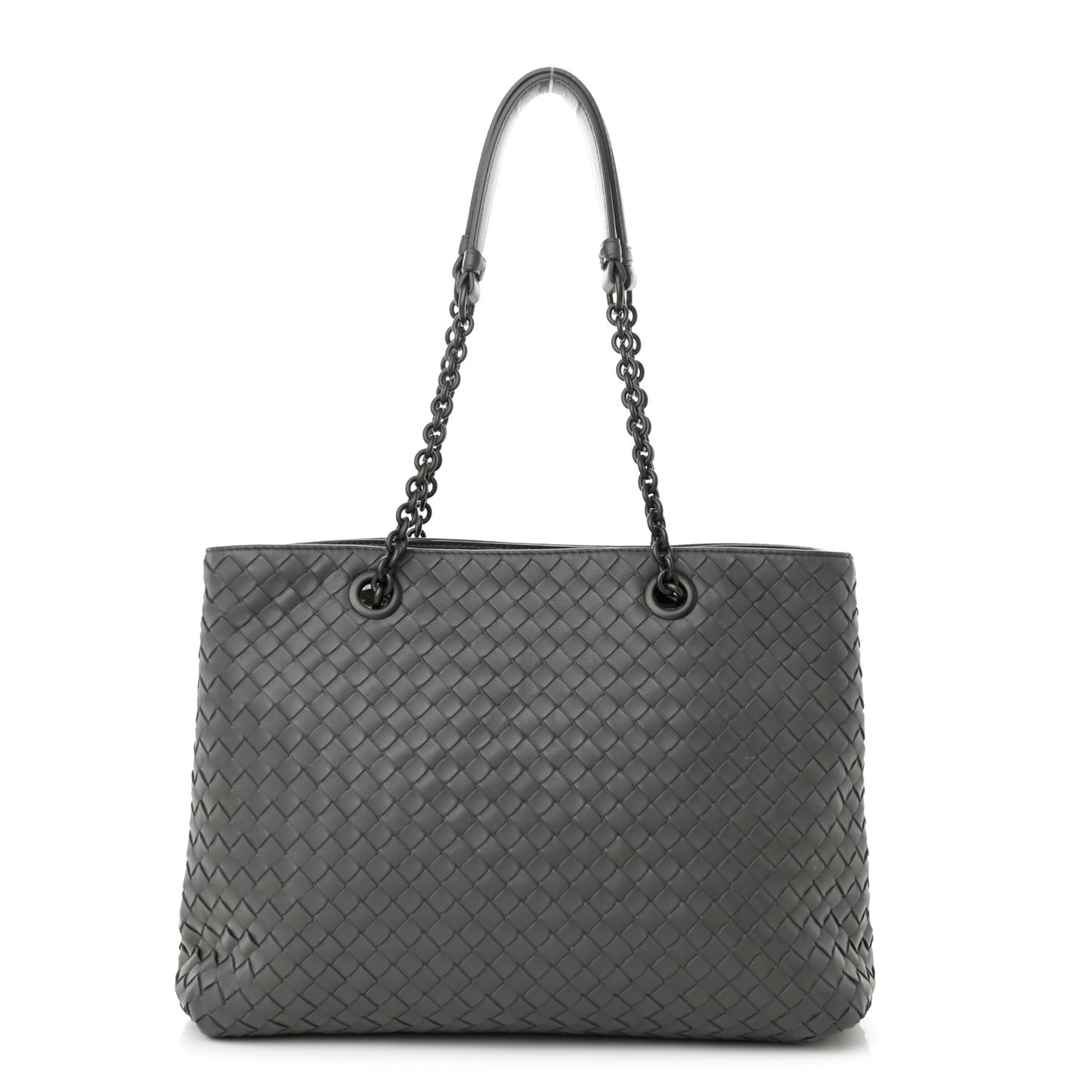 Nappa Intrecciato Medium Tote Grey