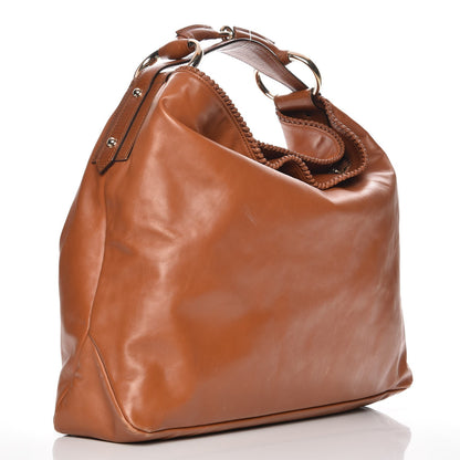 Gucci Calfskin Large Horsebit Chain Hobo Brown 3 of 11