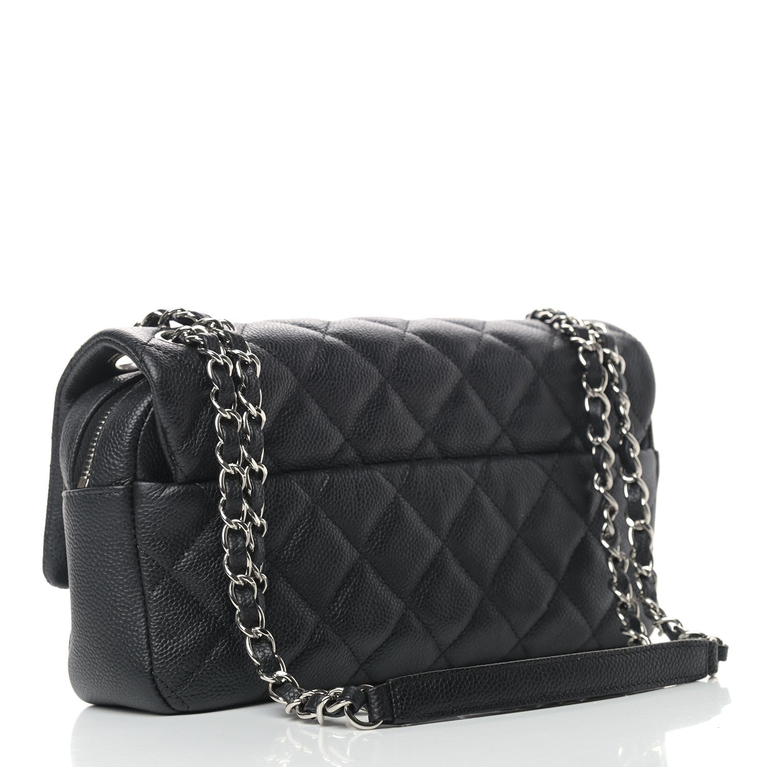 Chanel Caviar Quilted Medium Easy Flap Black 2 of 8