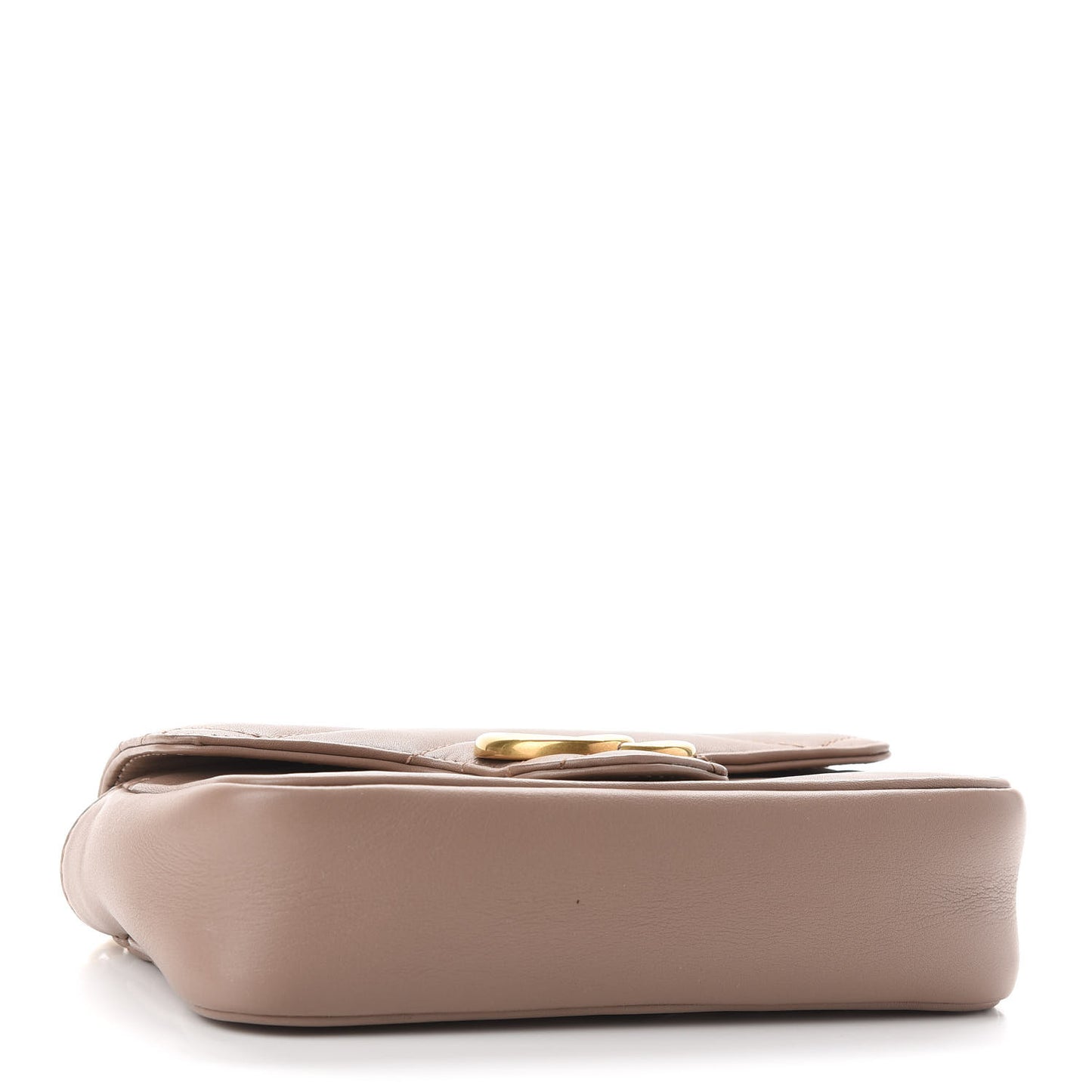 Calfskin Matelasse Super Mini GG Marmont Shoulder Bag Porcelain Rose
