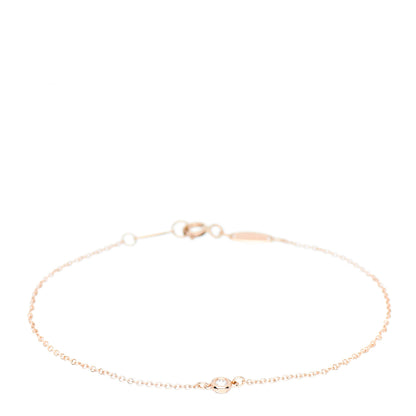 Tiffany 18K Rose Gold Diamond .03ct Elsa Peretti Diamonds by the Yard Bracelet 1 of 5