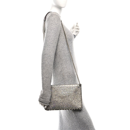 Christian Louboutin Nappa Mica Studded Loubiclutch Silver 2 of 10