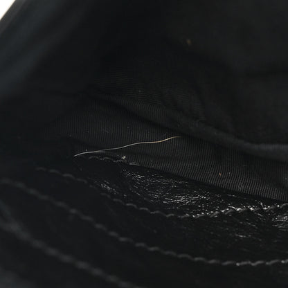 Saint Laurent Crinkled Calfskin Matelasse Monogram Medium Niki Chain Satchel Black 10 of 12