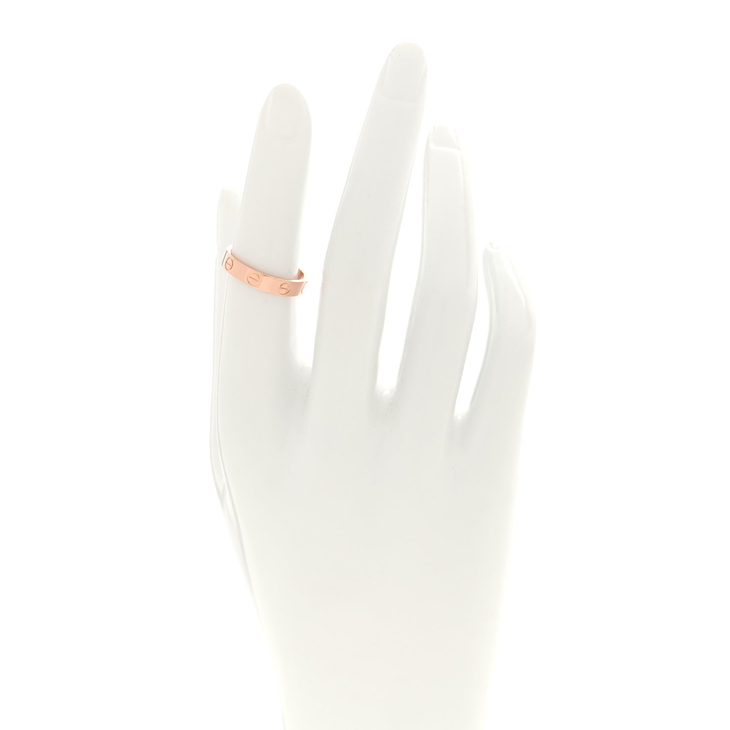 18K Pink Gold 3.5mm LOVE Wedding Band Ring 51 5.75