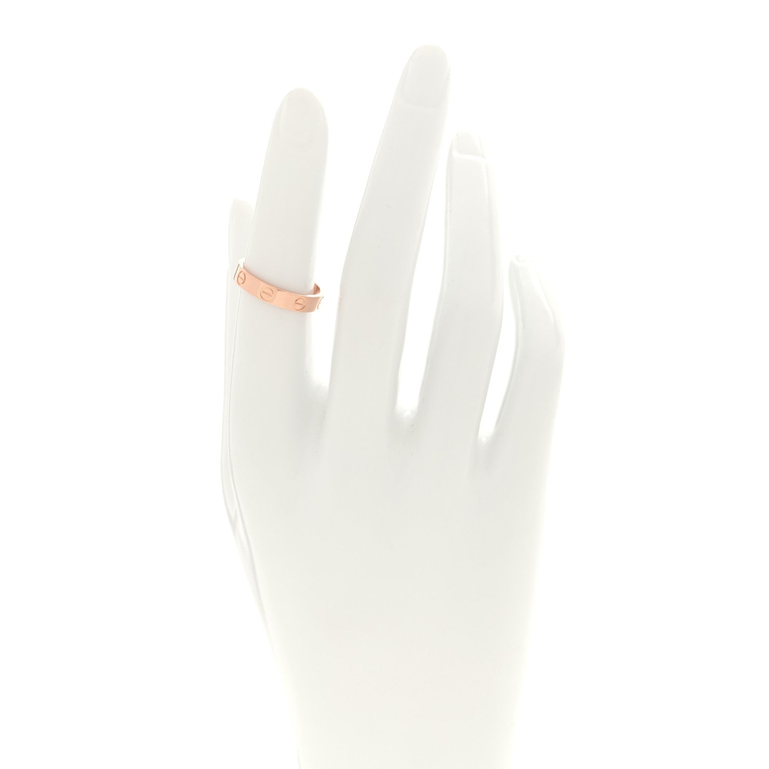 Cartier 18K Pink Gold 3.5mm LOVE Wedding Band Ring 51 5.75 2 of 4