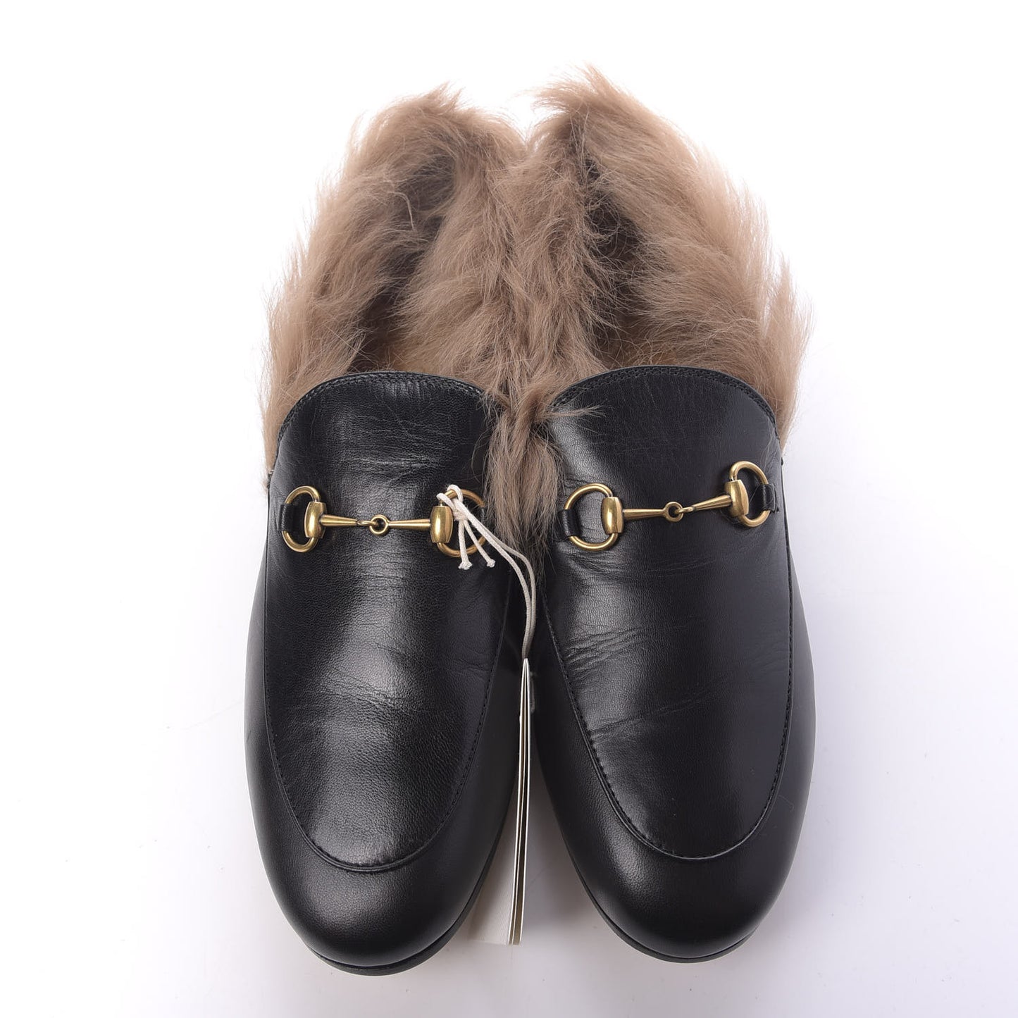 Malaga Kid Fur Womens Jordaan Loafers 41 Black Natural
