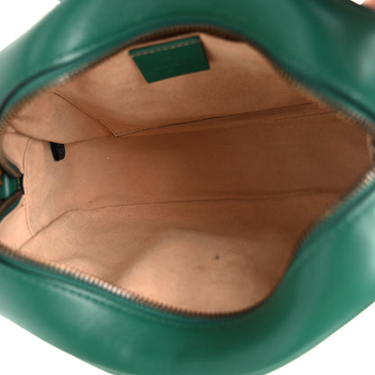Gucci Calfskin Matelasse Small GG Marmont Chain Shoulder Bag Emerald Green 5 of 10