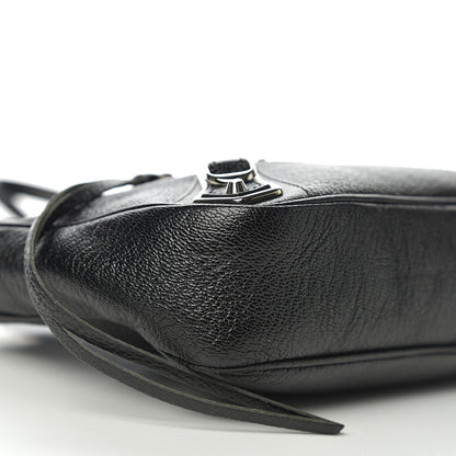Balenciaga Chevre Silver Metallic Edge Hardware Hip Black 7 of 9