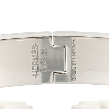 Hermes Enamel Narrow Clic Clac H Bracelet PM Gris Macadam 4 of 5