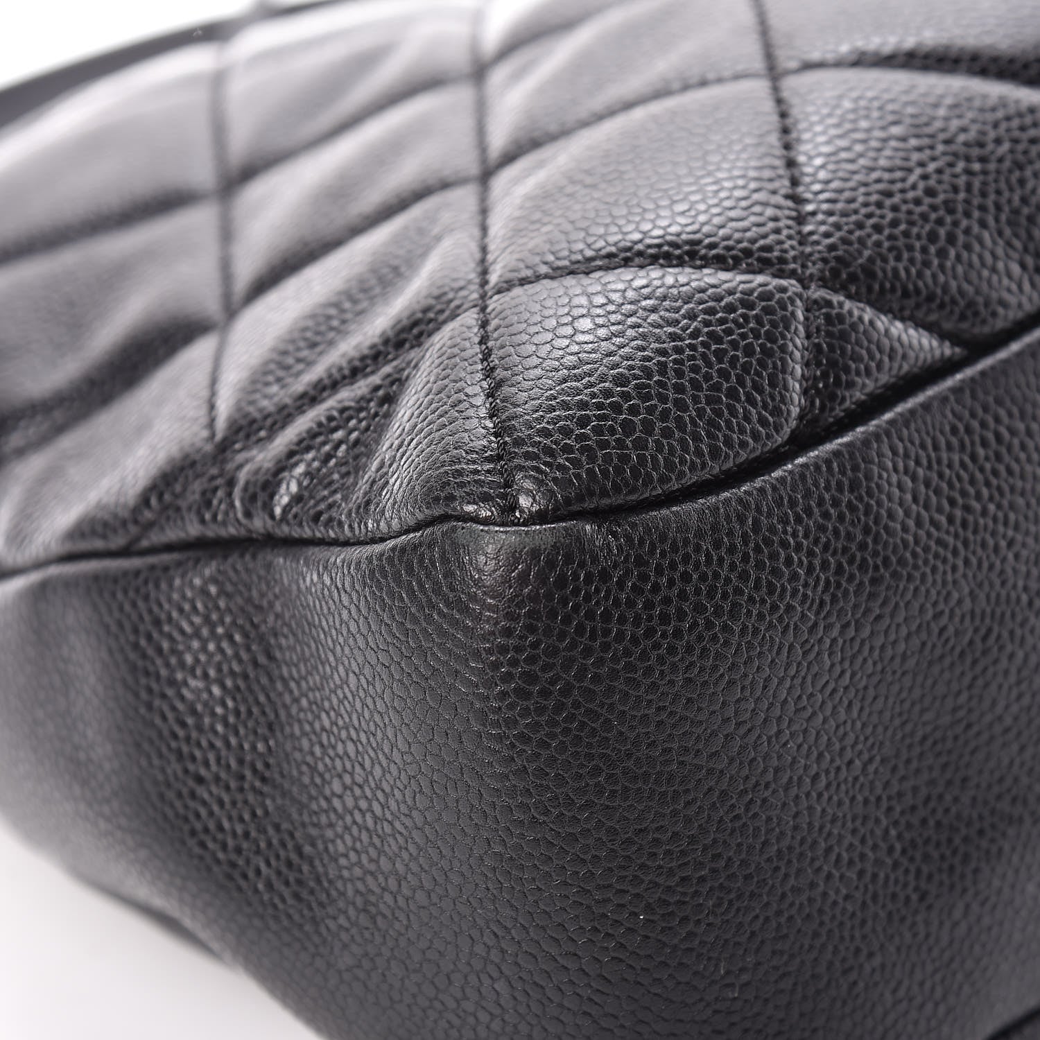 Chanel Caviar Quilted CC Timeless Soft Tote Black 9 of 12