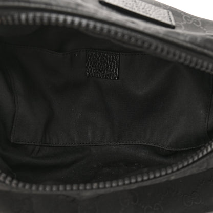 Gucci Nylon Monogram Fanny Pack Belt Bag Black 5 of 10