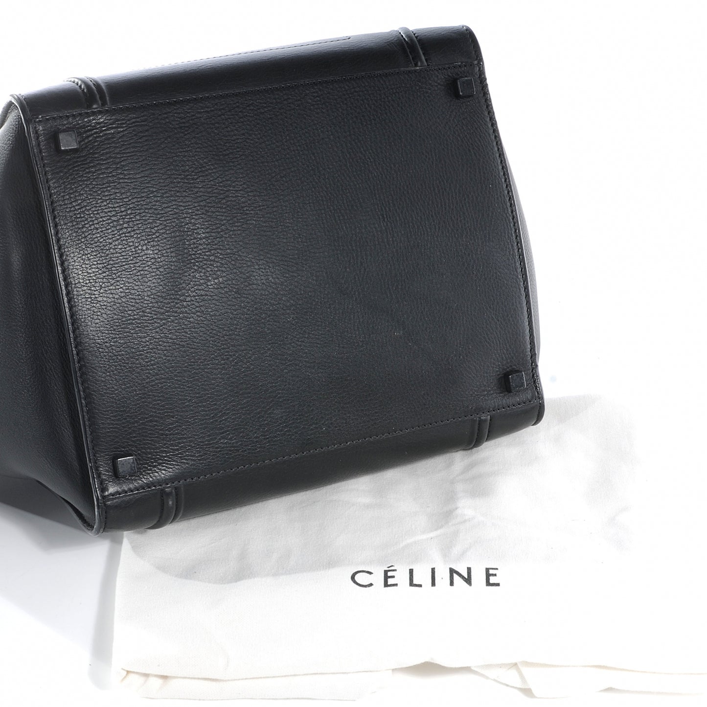 Smooth Calfskin Medium Phantom Luggage Black
