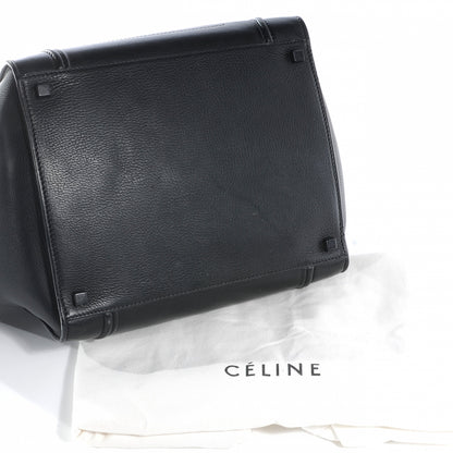 Celine Smooth Calfskin Medium Phantom Luggage Black 5 of 8