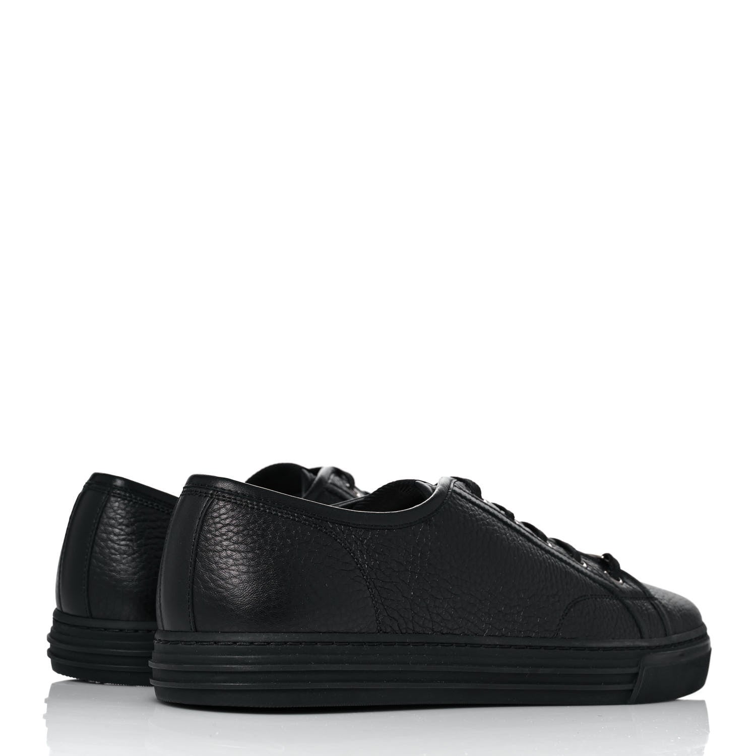 Gucci Nappa Mens Low Top Sneakers 9 Black 4 of 9