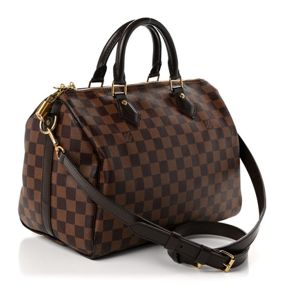Louis Vuitton Damier Ebene Speedy Bandouliere 30 3 of 10