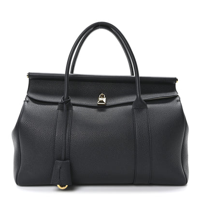 Loro Piana Grained Calfskin L32 Loom Bag Blue Navy 1 of 10