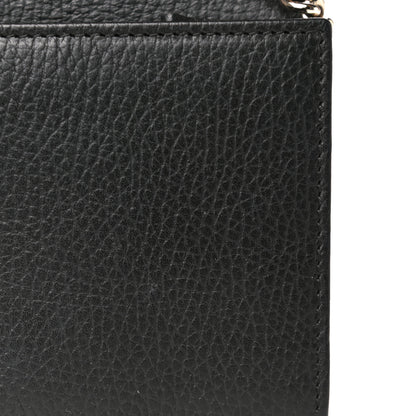 Gucci Dollar Calfskin Interlocking G Chain Wallet Black 17 of 19