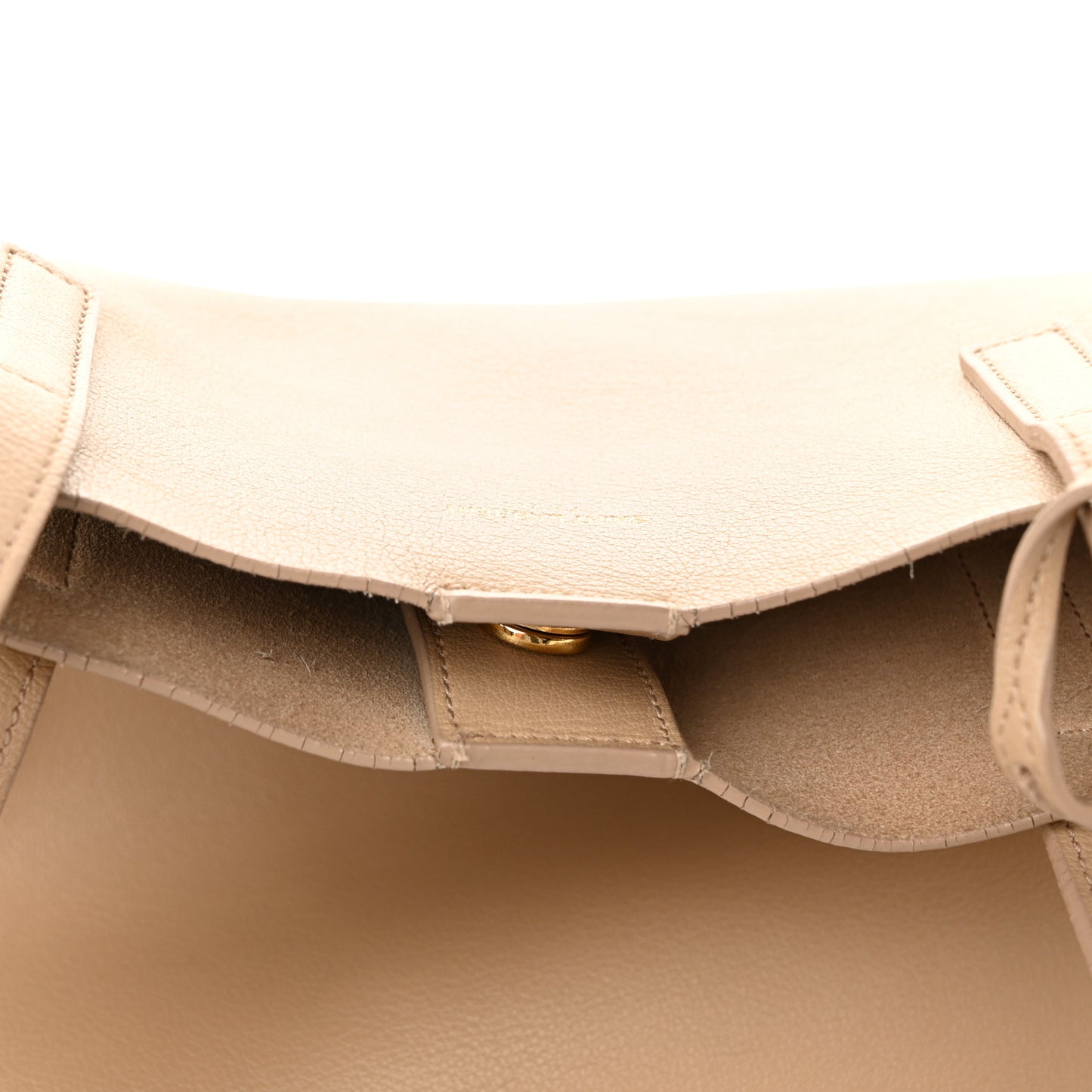 Calfskin Large Shopping Tote Dark Beige