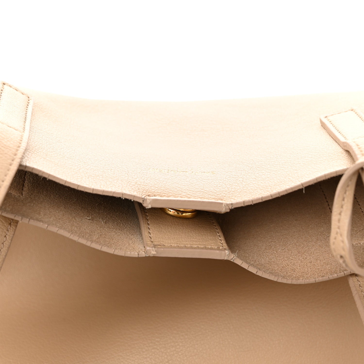 Saint Laurent Calfskin Large Shopping Tote Dark Beige 11 of 12