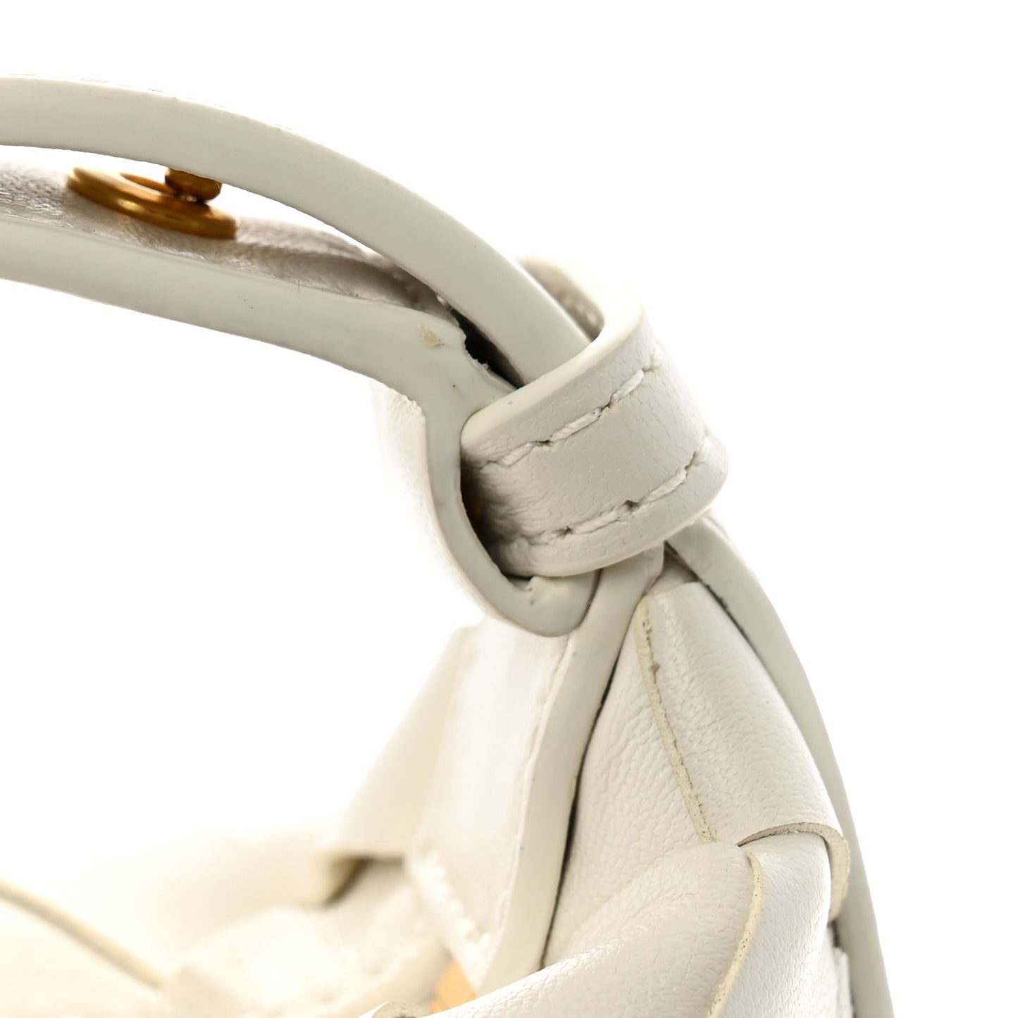 Calfskin Nappa Intrecciato Candy Wallace White