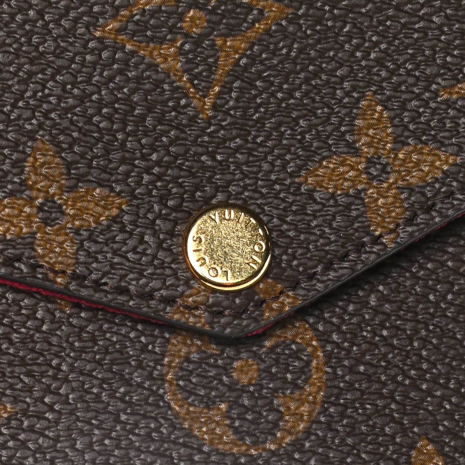 Louis Vuitton Monogram Pochette Felicie Chain Wallet Fuchsia 12 of 13