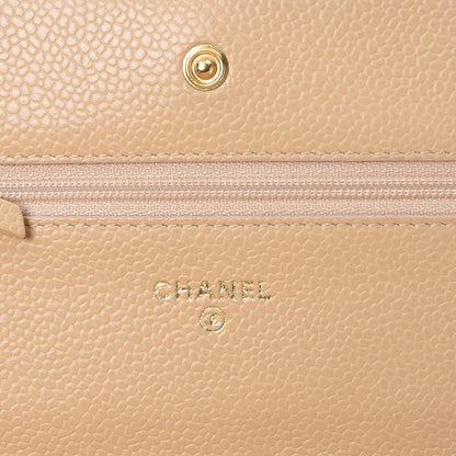 Chanel Caviar Quilted Wallet On Chain WOC Beige Clair 6 of 14