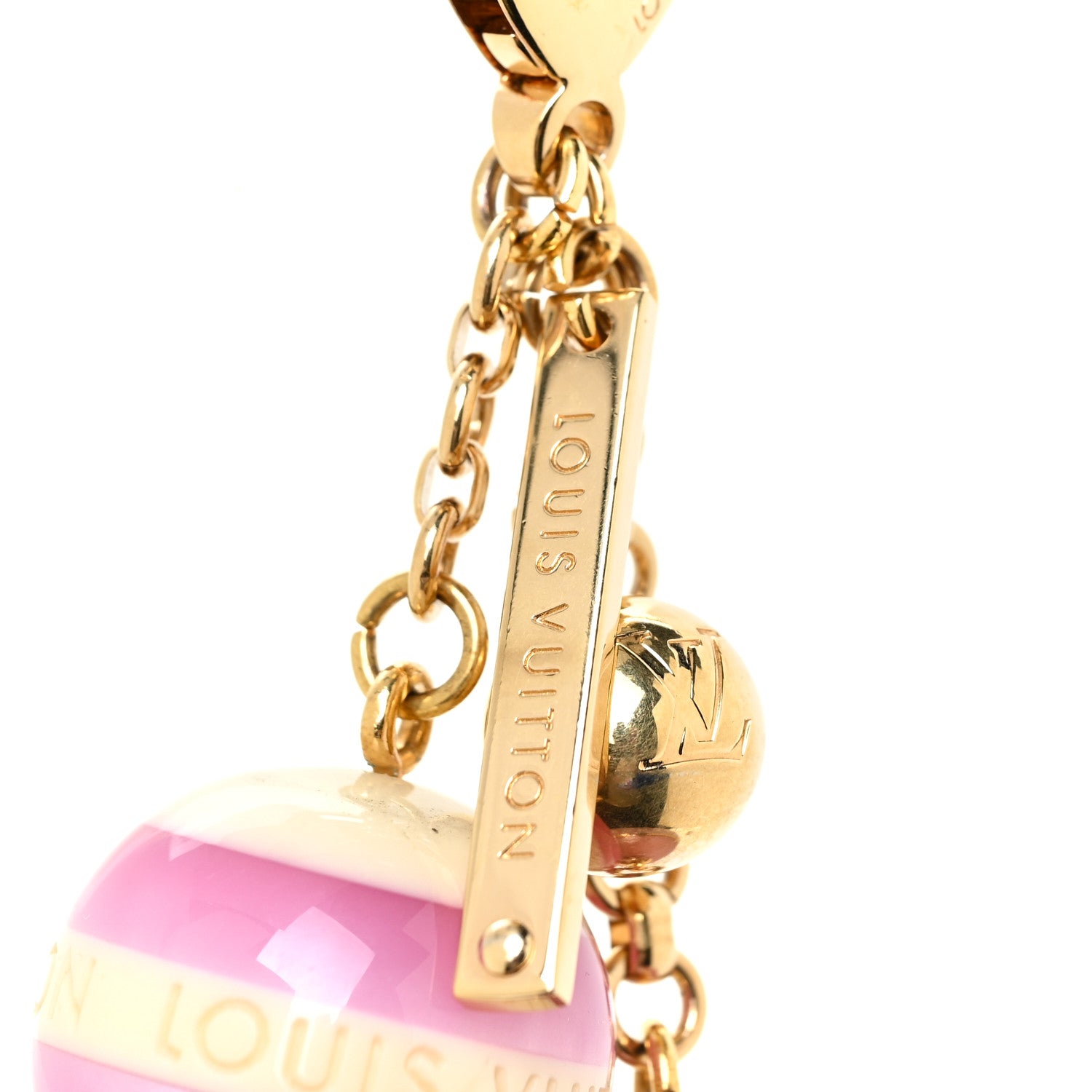 Louis Vuitton Mini Lin Croisette Bag Charm Violet 3 of 5