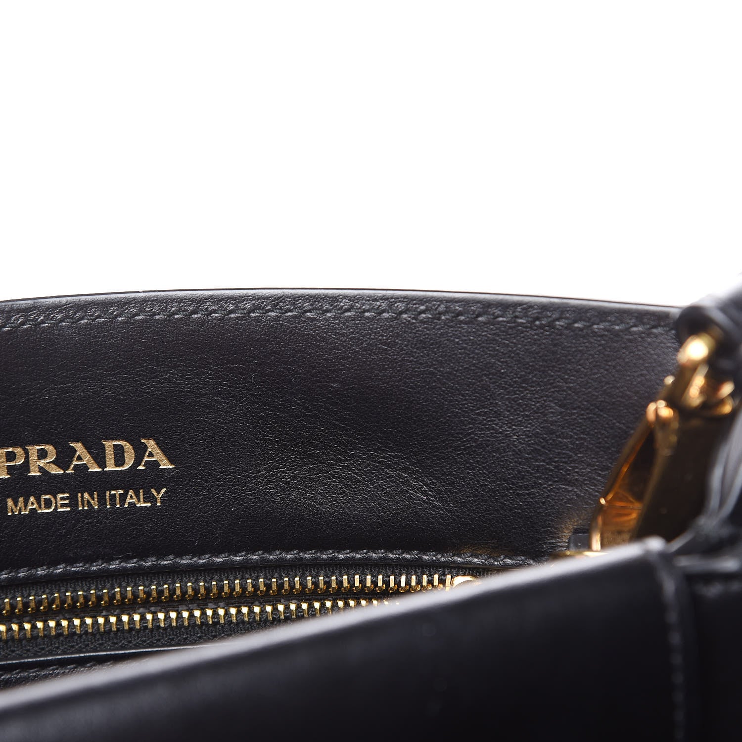 Prada Goatskin Floral Print Bibliotheque Shoulder Bag Tabacco Black 14 of 16