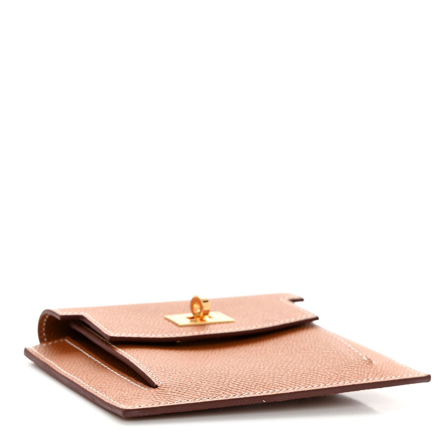 Epsom Kelly Pocket Compact Wallet Gold