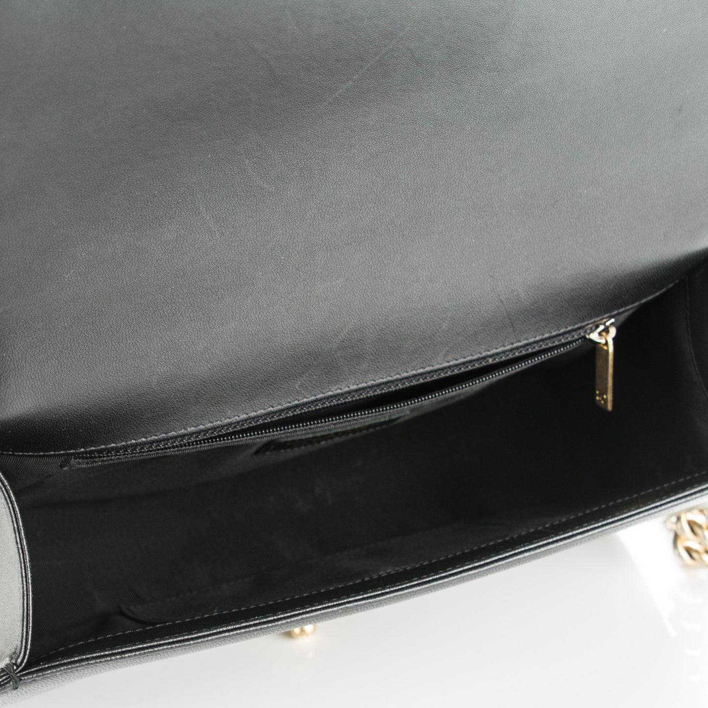 Lambskin Quilted New Medium Boy Flap Black