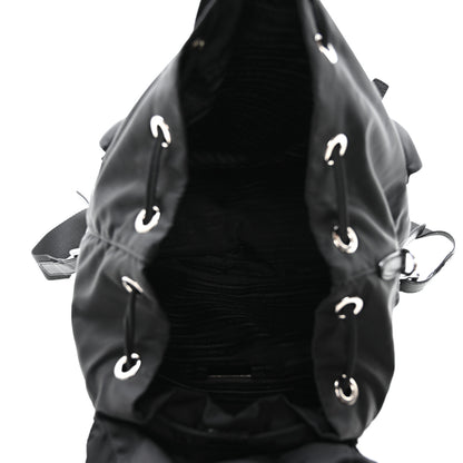 Prada Re-Nylon Vela Saffiano Medium Backpack Black 6 of 12