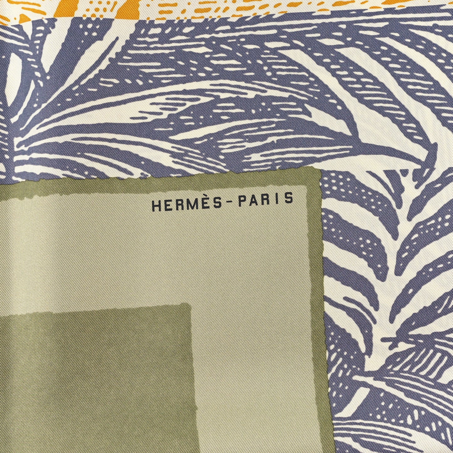 Silk Cavalier En Formes Scarf 90 JH Vert Amanda Jaune