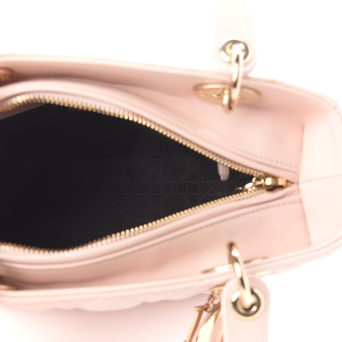 Lambskin Cannage Medium Lady Dior Light Pink