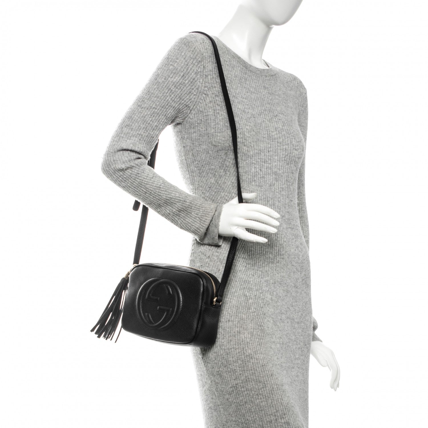 Gucci Pebbled Calfskin Small Soho Disco Bag Black 2 of 8