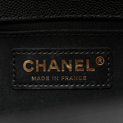 Chanel Caviar Quilted Medium Boy Flap Black 6 of 11