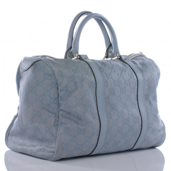Gucci Guccissima Medium Joy Boston Light Blue 3 of 8