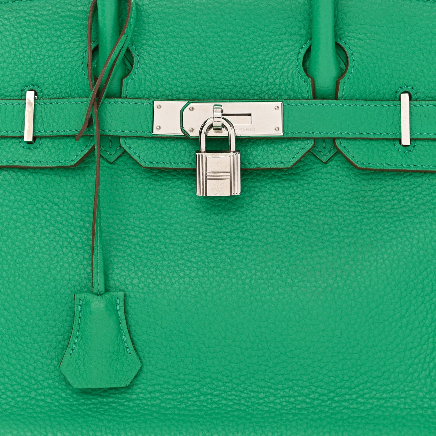 Hermes Taurillon Clemence Birkin 30 Menthe 7 of 11